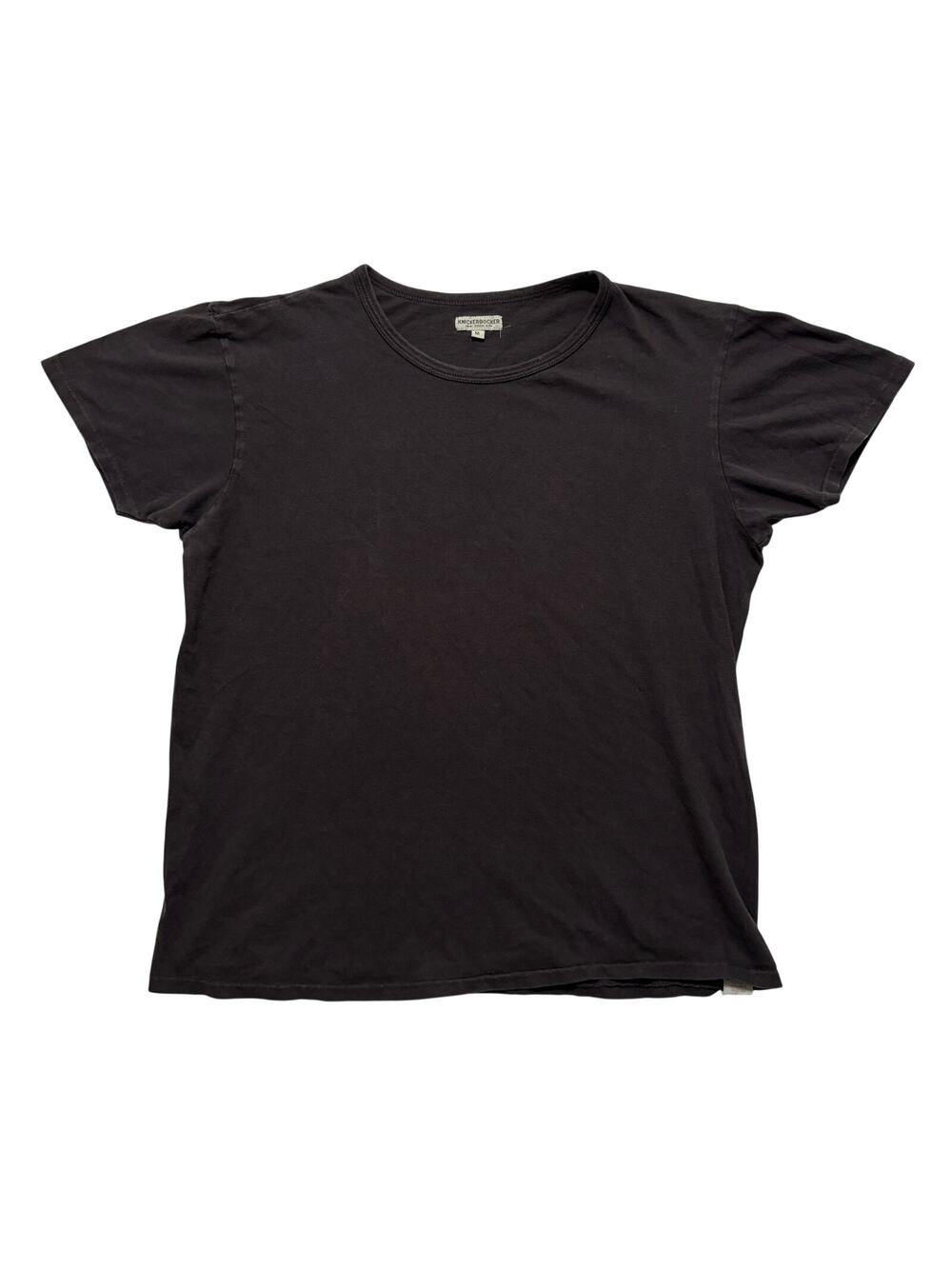 Knickerbocker Crewneck Short Sleeve Cotton Ojai T-Shirt Men's M Black
